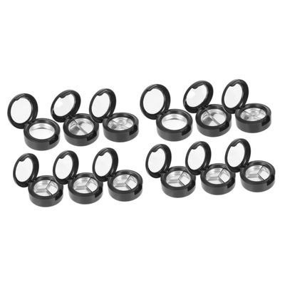 Beavorty 12pcs Makeup Cosmetics Round Shaped Design Unique Compact Storage Box for Women for Special Occasions