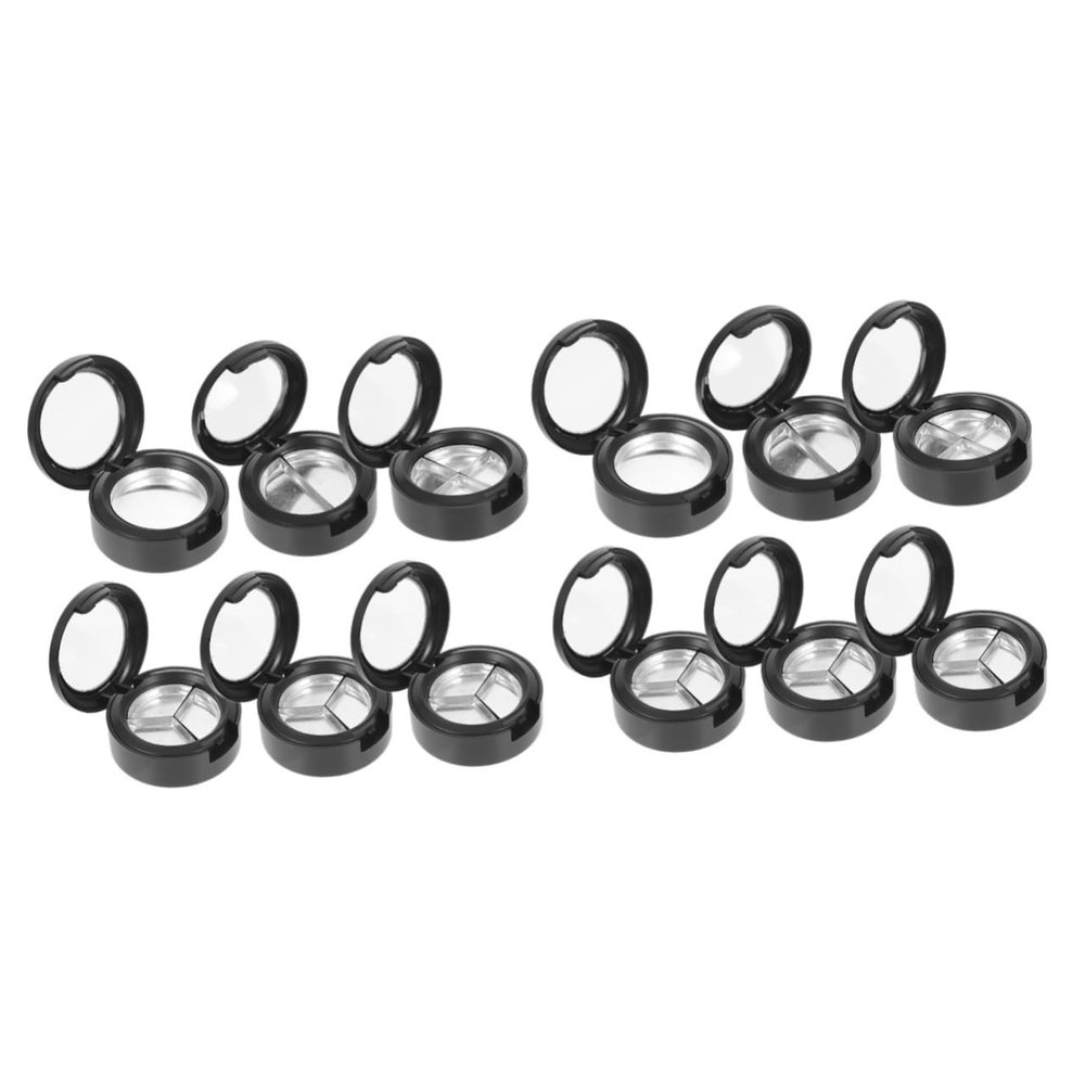Beavorty 12pcs Makeup Cosmetics Round Shaped Design Unique Compact Storage Box for Women for Special Occasions