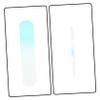 Beavorty 4pcs Professional Glass Nail Files Coarse Nail File Buffer for Easy Manicure Portable Convenient for Home Travel for Women Art Enthusiasts view 2