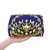 STejar Fantasy Tiara Leather Portable Large Makeup Bag, PVC Leather, Zipper Closure,Toiletry Bag Travel Bag, Travel Storage Bag, White, One Size view 3
