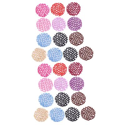 Beavorty 26pcs Assorted Color Mesh Crochet Hair Nets for Women Elastic Bun Covers Hair Accessories for Dancers and Professionals Keeps Neat and Tidy