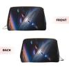 A Fascinating Universe Leather Portable Large Makeup Bag, PVC Leather, Zipper Closure,Toiletry Bag Travel Bag, Travel Storage Bag, White, One Size view 2