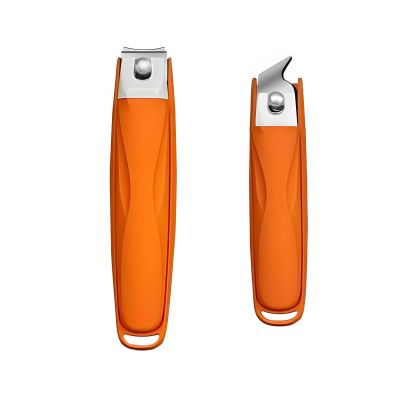 2 Nail Clippers, Flat and Beveled, Stylish Appearance, Sharp Edge, Suitable for Ingrown Nails/Thick Nails