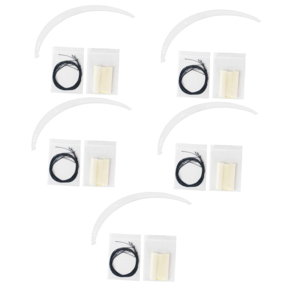 Beavorty 5sets Eyebrow Positioning Ruler Transparent Eyebrow Measurement Tool for Symmetrical Brow Shaping Durable and Flexible for All Face Shapes