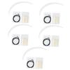 Beavorty 5sets Eyebrow Positioning Ruler Transparent Eyebrow Measurement Tool for Symmetrical Brow Shaping Durable and Flexible for All Face Shapes view 1