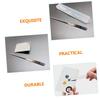 Beavorty 9pcs Stainless Steel Makeup Spatula Cosmetic Mixing Tool for Foundation Beauty Spatula for Nail Salons and Home Application view 2