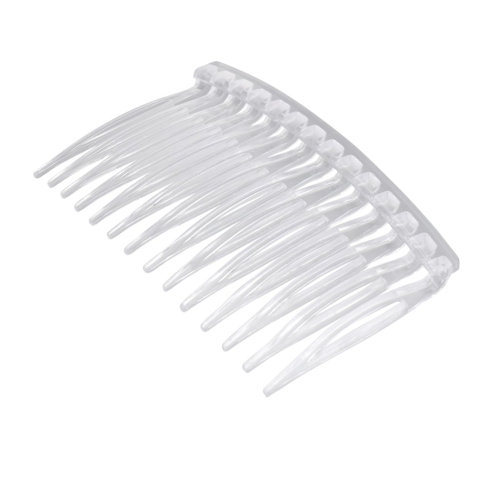 Beavorty 40pcs Transparent Plastic Hair Combs for Women Insert Combs for Everyday Use and Styling Elegant Hair Accessories for Girls