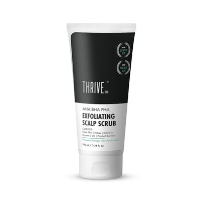 Sheltr AHA BHA PHA Exfoliating Scalp Scrub, 100 ml | For Scalp Related Problems Like Dryness, Dandruff & Itchiness | Provides Clean Scalp & Promotes Hair Growth