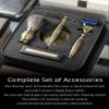 FREED Customized gifts Engraving Luxury Men's 5-Blade Razor set, Aluminum Alloy Material incloud 4 Blades,razor stand,razor brush,It's the best gift for men (Bronze) view 4