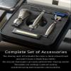FREED Customized gifts Engraving Luxury Men's 5-Blade Razor set, Aluminum Alloy Material incloud 4 Blades,razor stand,razor brush,It's the best gift for men (Embossed style) view 4