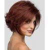 Women's Short Blonde Curly Wig Side Bangs Synthetic Wig Women's Daily Party Use view 1