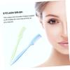 FOMIYES 200pcs Eyelash and Eyebrow Comb Makeup Brush Repair Brush Gentle for Ladies Easy to Clean Soap Cosmetics Random Color view 3