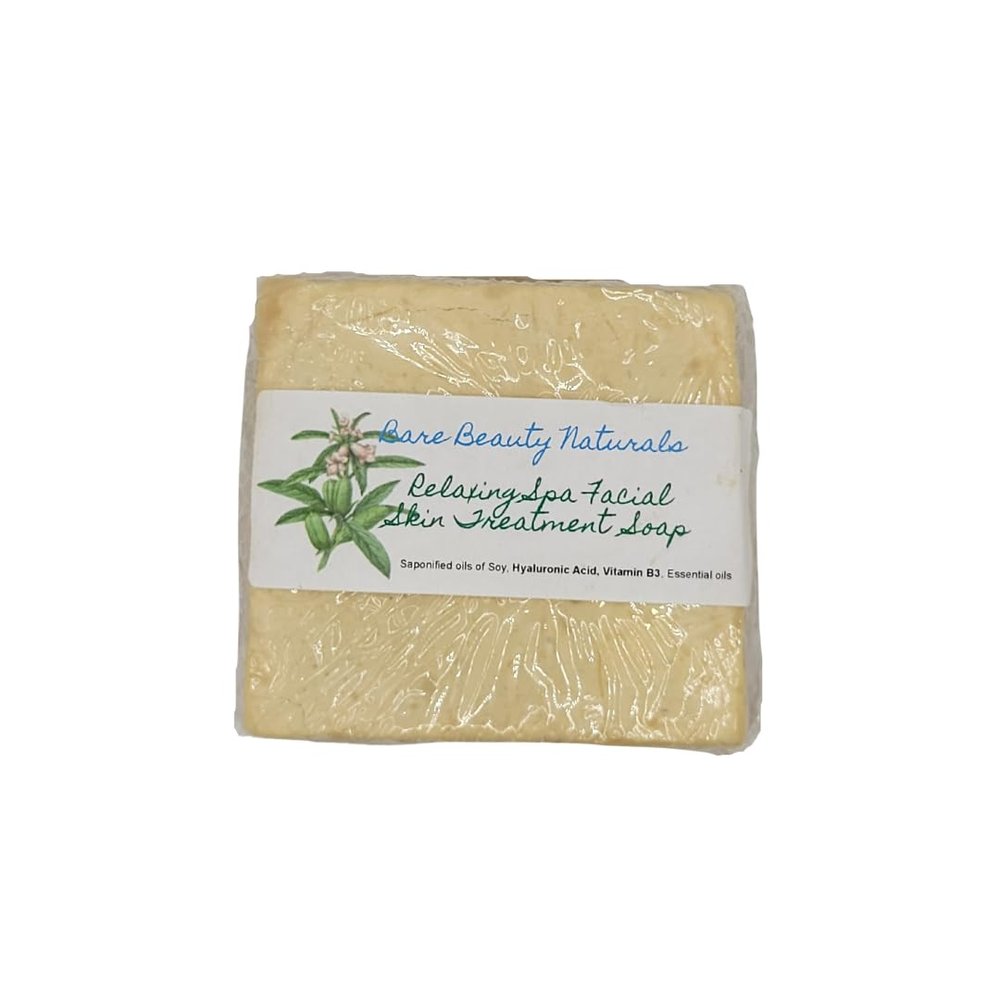 Relaxing Spa Facial Skin Treatment Soap // FREE Exfoliating Bag // Plant-Based // Various Soap Cut Sizes (Subway cut 15-16.9 oz, Sm Lo-Exfol Muslin)