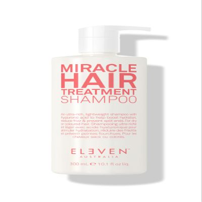 ELEVEN AUSTRALIA Miracle Hair Treatment Shampoo for Women & Men - Moisturizing Sulfate Free Shampoo for All Hair & Scalp Types, Helps Reduce Frizz, Prevents Split Ends, Adds Moisture - 10.1 fl oz