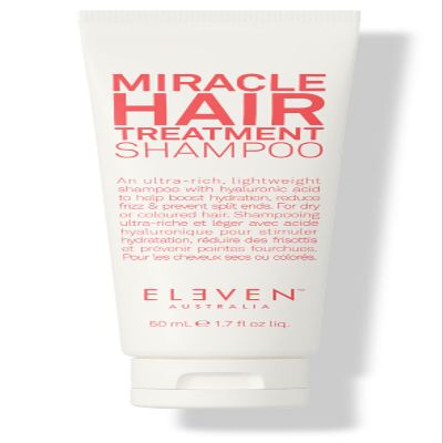 ELEVEN AUSTRALIA Miracle Hair Treatment Shampoo for Women & Men - Moisturizing Sulfate Free Shampoo for All Hair & Scalp Types, Helps Reduce Frizz, Prevents Split Ends, Adds Moisture - 1.7 fl oz