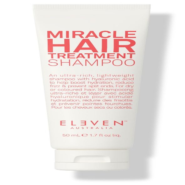ELEVEN AUSTRALIA Miracle Hair Treatment Shampoo for Women & Men - Moisturizing Sulfate Free Shampoo for All Hair & Scalp Types, Helps Reduce Frizz, Prevents Split Ends, Adds Moisture - 1.7 fl oz