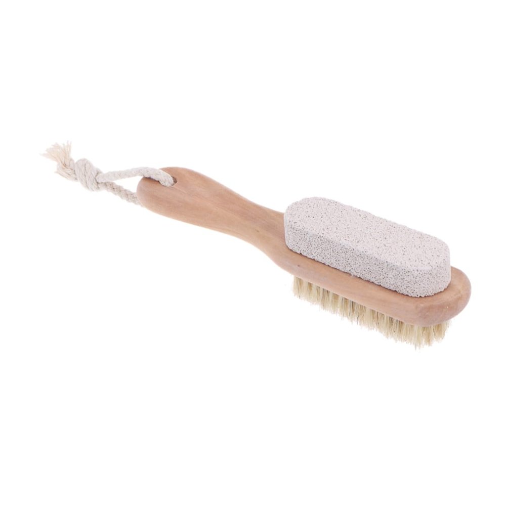 1Pc Double-Sided Pumice Stone Foot File Brush Portable Remover & Dead Skin Exfoliator Ideal for Pedicure Care and Smooth Feet