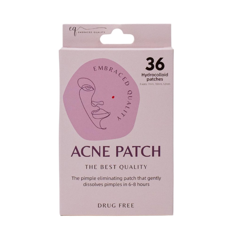 Embraced Quality Acne Patch- Pimple eliminator-Hydrocolloid and Drug Free Acne Pimple Patch for Face, Body, and Back Acne- For Day Time and Night Time use.