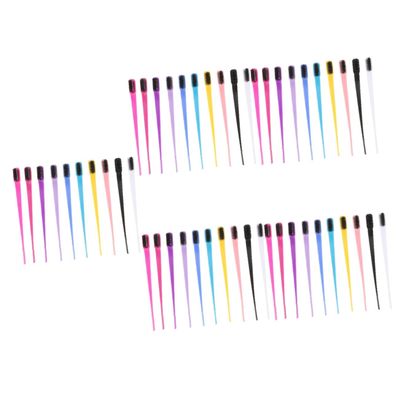 Beaupretty 50pcs Thick Hair Grooming Brush Eyebrow Comb Mascara Brush for Smooth Look