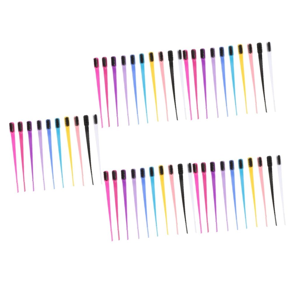 Beaupretty 50pcs Thick Hair Grooming Brush Eyebrow Comb Mascara Brush for Smooth Look