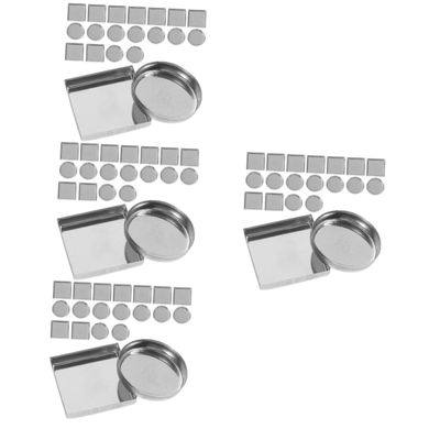 Beaupretty 120pcs Metal Empty Pans for Eyeshadow Palette Makeup Palette Accessory