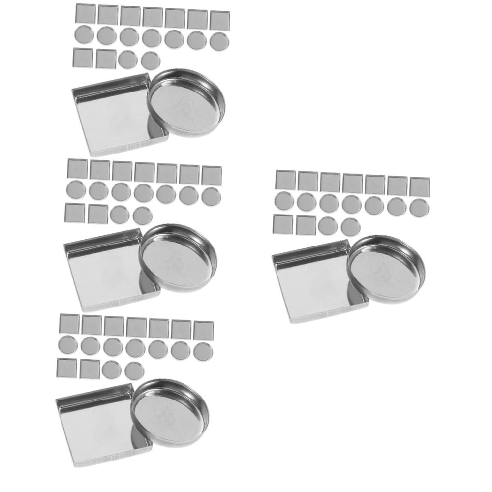 Beaupretty 120pcs Metal Empty Pans for Eyeshadow Palette Makeup Palette Accessory