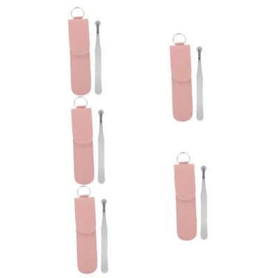 Beaupretty 5pcs Head Nose Hair Trimmer Leather Case Precision Tool for Hair Removal Grooming Accessory for Men and Travel