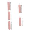 Beaupretty 5pcs Head Nose Hair Trimmer Leather Case Precision Tool for Hair Removal Grooming Accessory for Men and Travel view 1