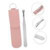 Beaupretty 5pcs Head Nose Hair Trimmer Leather Case Precision Tool for Hair Removal Grooming Accessory for Men and Travel view 3