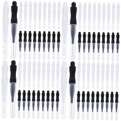 Beaupretty 240pcs Eyebrow Brush Tool Caps Brow Lamination Brush for Eyebrows Safe and Portable