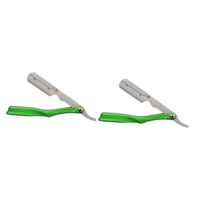 FOMIYES 2pcs Barber Straight Razor Holder Razor Blade Holder Shaver Blades Home Shaver