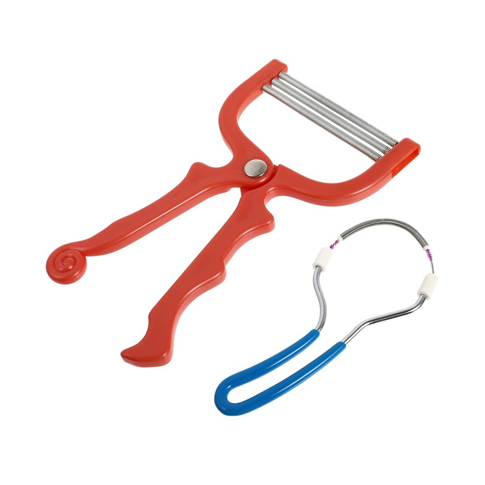 Beavorty 2pcs Facial Hair Removal Tool Set Manual Epilator for Women Spring Hair Threading Device for Smooth Skin