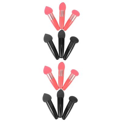 Beaupretty 12pcs Dispos Makeup Applicator Puff Powder Beauty Tools Wet Dry Sponge Brush