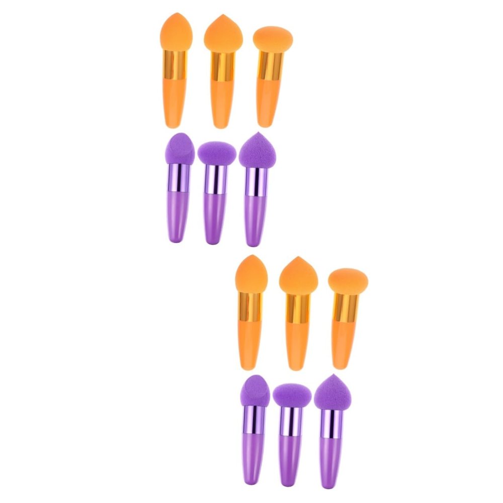 Beaupretty 12pcs Makeup Pens Portable Wet Dry Cosmetic Tools for Application for Home and Salon Use Includes Mushroom Heart Shapes for Precision Blending