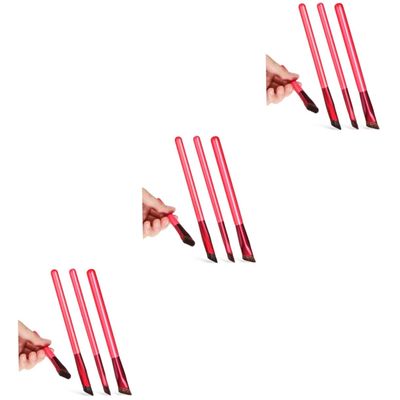 Beaupretty 9pcs Professional Eyebrow Brush Fine Angled Realistic Brow Makeup Tools for Shaping and Filling Portable Design for Easy Use The Go
