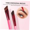 Beaupretty 9pcs Professional Eyebrow Brush Fine Angled Realistic Brow Makeup Tools for Shaping and Filling Portable Design for Easy Use The Go view 2