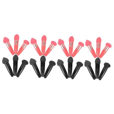 Beaupretty 24pcs Wet Dry Makeup Pens Portable Beauty Makeup Sponge Pens for Kinds of Cosmetics