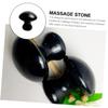 ABOOFAN Obsidian Mushroom Massage Tool Gua Sha Stone Facial Massager Face Stone Gua view 3