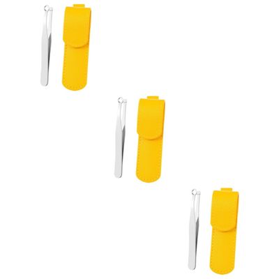Beaupretty 3sets Stainless Steel Nose Hair Clip Nasal Hair Trimmer for Safe Grooming Design for Comfortable Use Personal Care Tool for Men and Women