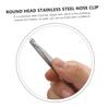 Beaupretty 3sets Stainless Steel Nose Hair Clip Nasal Hair Trimmer for Safe Grooming Design for Comfortable Use Personal Care Tool for Men and Women view 3