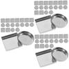 Beaupretty 90pcs Eyeshadow Palette Makeup Metal Pan Face Palette Organizer Diy Kit Accessory view 1
