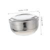 FOMIYES 2pcs Stainless Steel Shaving Bowl Lidded Man Shaving Soap Container Barber Shop Lid Included view 3
