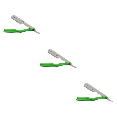 Beavorty 3pcs Manual Shaver Tool Barber Razor Blade Holder Beard for Men Material