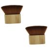 Beavorty 2pcs Large Wooden Base Neck Duster Brush for Hair Salon Cleaning Soft Nylon Hair Removal Brush Convenient and Practical Barber Tool Easy to Clean view 1