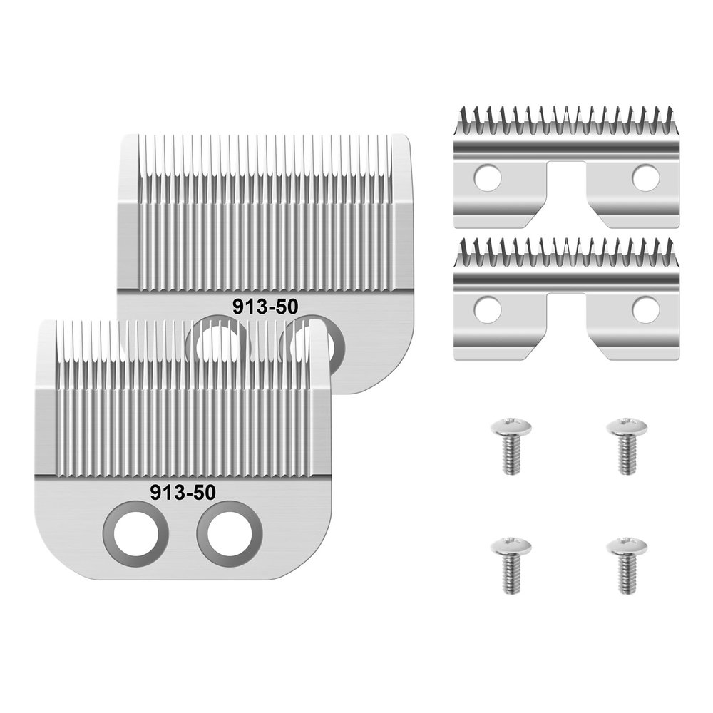 Adjustable Medium Blade Compatible with Oster Fast Feed 076023 and Salon Pro Clippers 076830 Blades Replacement,2 Pack