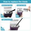 Adjustable Medium Blade Compatible with Oster Fast Feed 076023 and Salon Pro Clippers 076830 Blades Replacement,2 Pack view 4
