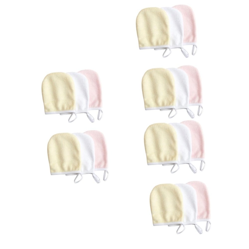 Beavorty 18pcs Makeup Removal Wipes Microfiber Face Towels Gentle Cleaning Pads Comfortable Design Random Color