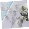 Beavorty 20 pcs barrettes for women women's hair clips women hair accessories snowflake hair swirls snowflake spiral hair snowflake hair pin Crystal Hair Clips Updo Hair Clips set Coil gem view 2