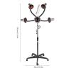 5 Head Infrared Light Heat Red Lamp Salon Hair Steamer Perming Dyeing Adjustable Height Machine with Rolling Wheels view 3