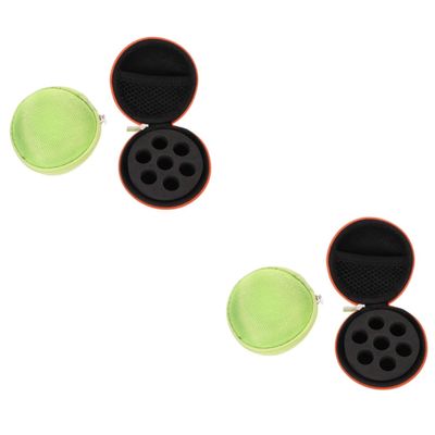 Beavorty 4pcs Carrying Box for Essential Oils Travel Organizer Bag Perfume Bottle Case